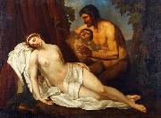 Annibale Carracci Venus inebriated by a Satyr oil